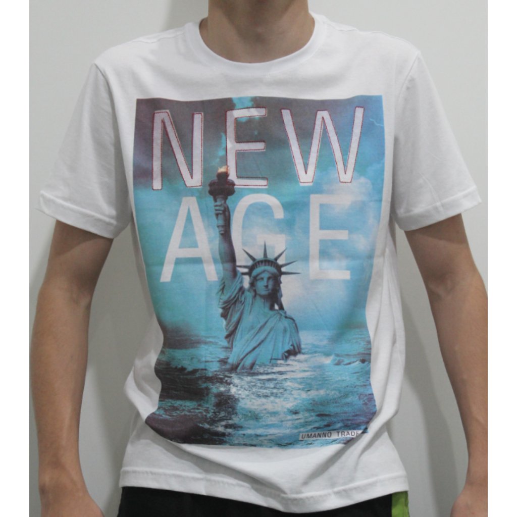 Camiseta Masculina Nellus New Age Branco 3