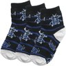 Kit 3 Pares de Meias Manhattan Infantil Masculino Preto