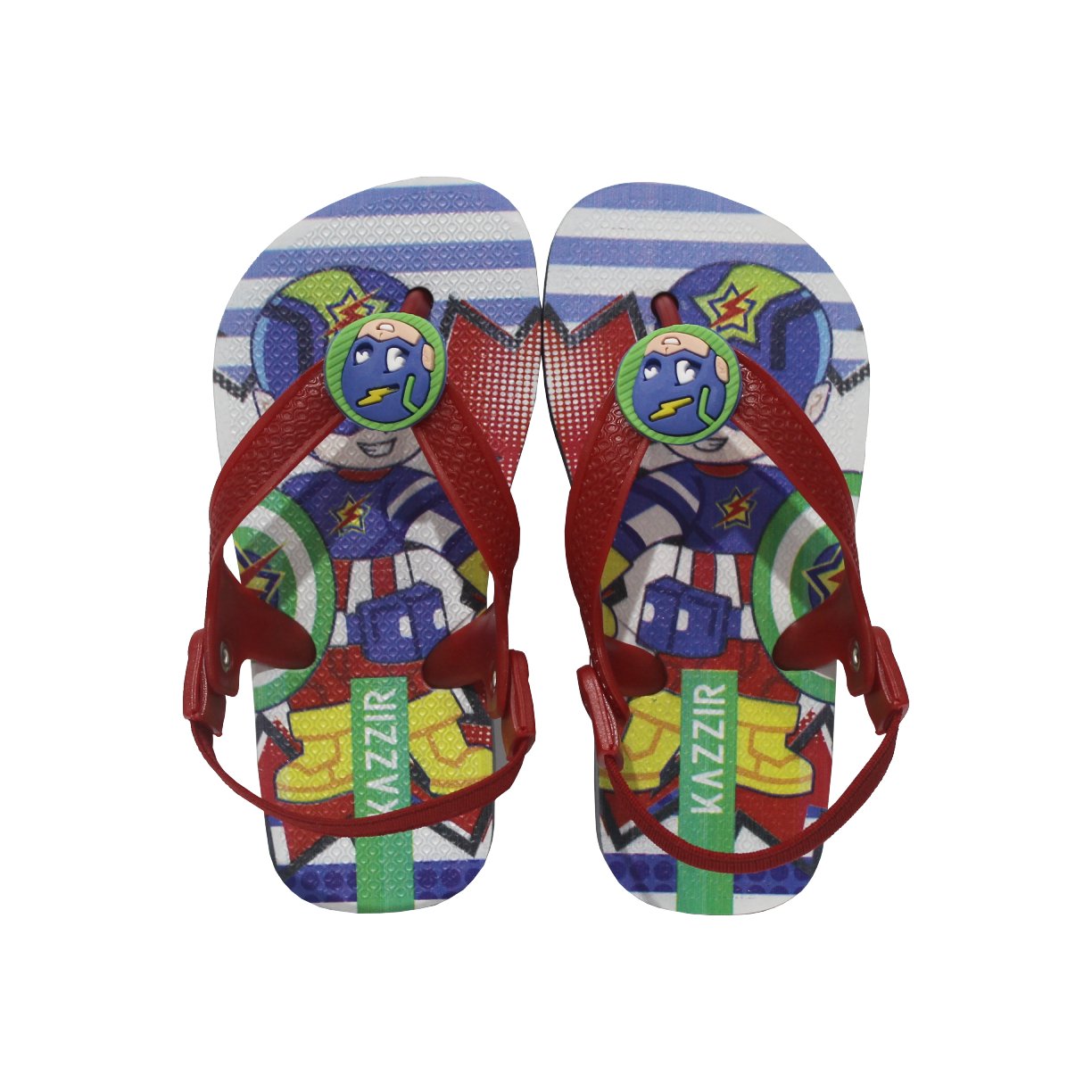 Chinelo Beb Kazzir com Elstico Menino Azul 6
