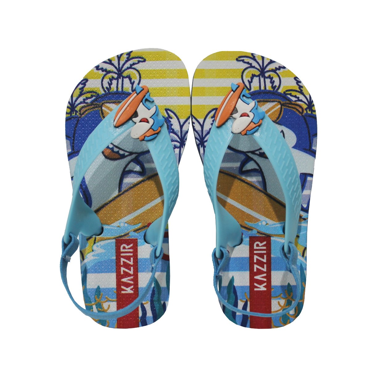 Chinelo Beb Kazzir com Elstico Menino Azul 2