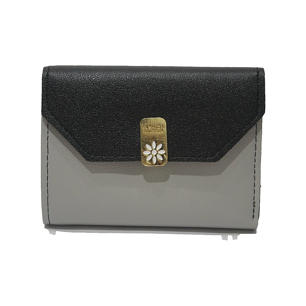 Carteira Feminina Impacto Flower Preto