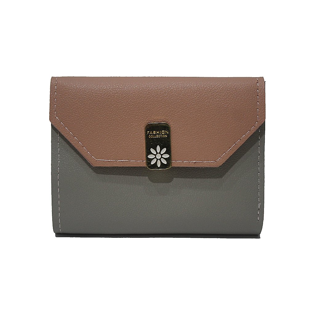 Carteira Feminina Impacto Flower Bege