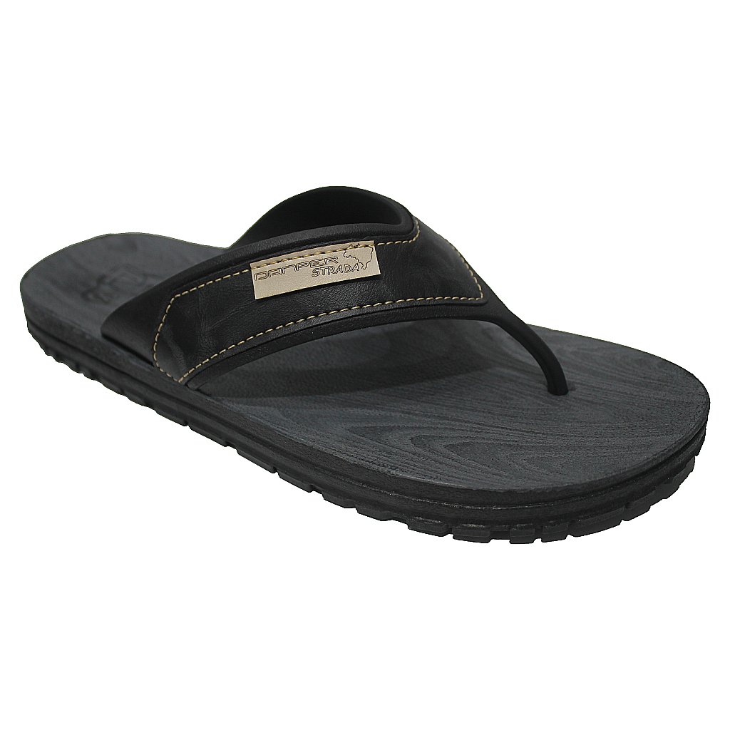 Chinelo Strada Danper Masculino Adulto Preto 1