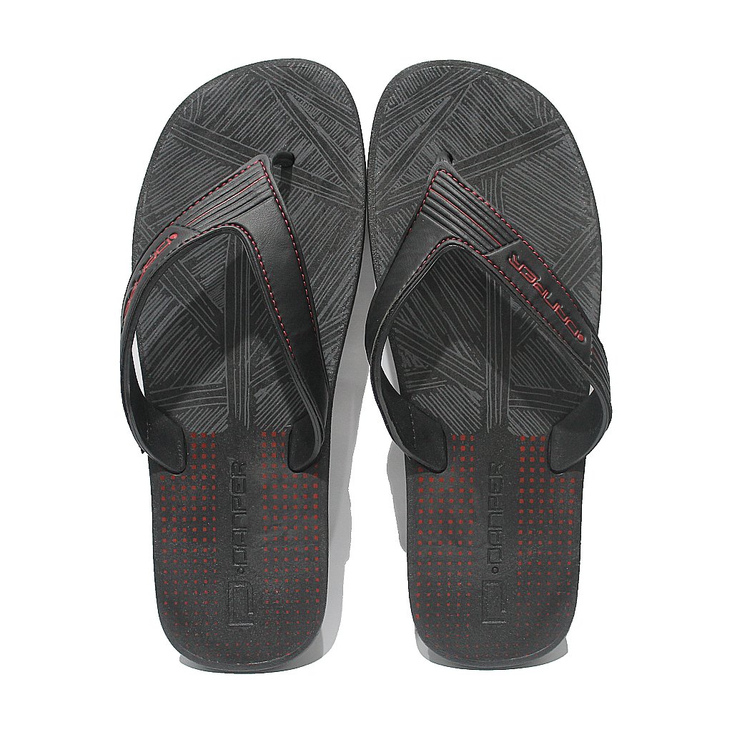 Chinelo Folhas Danper Masculino Adulto Vermelho 2