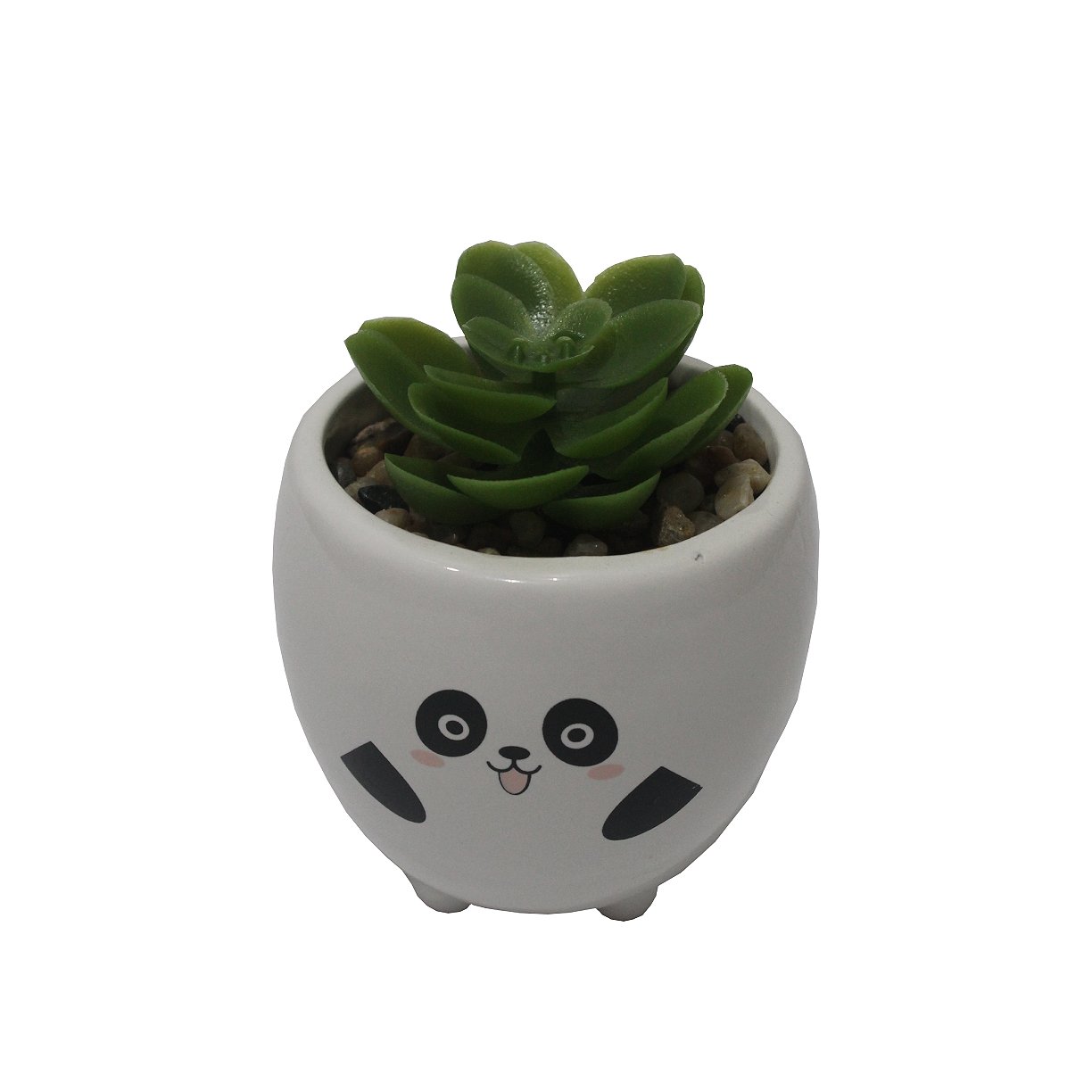 Vaso Decor Novo Sculo Suculenta Artificial Panda 2