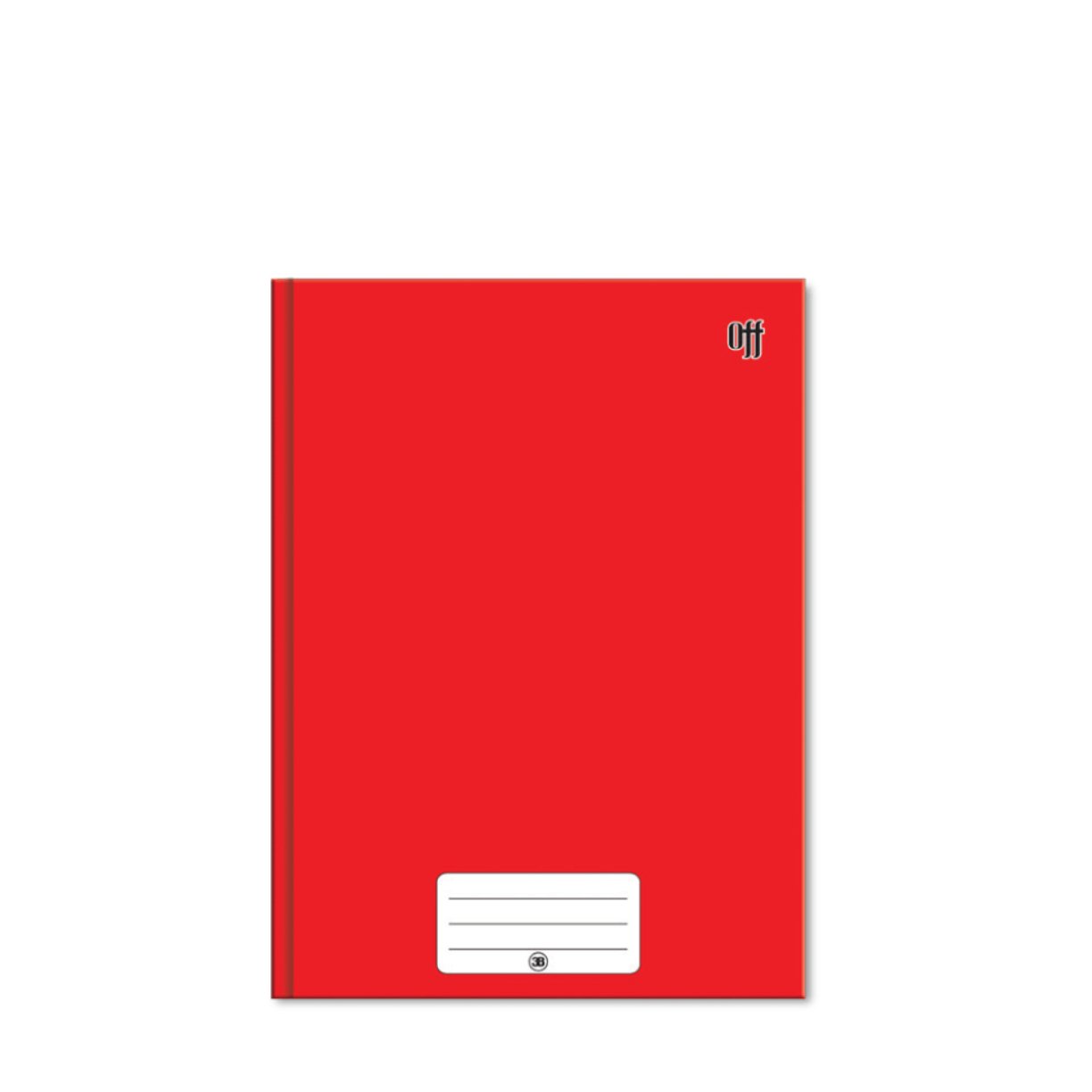 Caderno Brochura 3B 14 Capa Dura 96 Folhas Vermelho