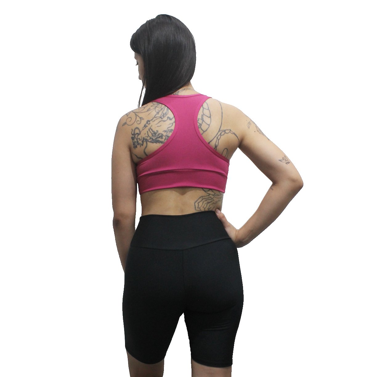 Bermuda Leg BemBacana Academia 3 Listras Vinho 4