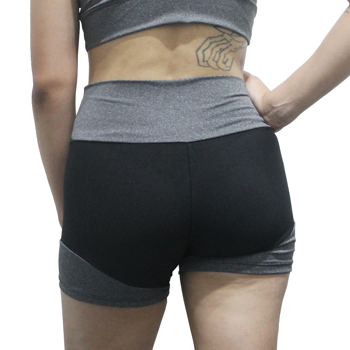 Shorts Leg BemBacana Academia 2 Cores 2 Cinza
