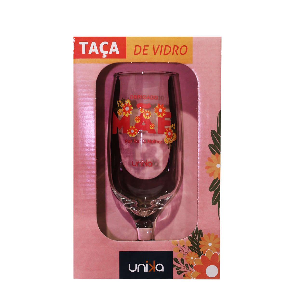Taa de Vidro 300ml Unika Obrigado Me 3