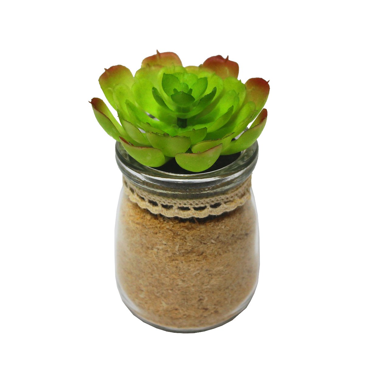 vaso com suculenta artificial onyx vidro 4 2