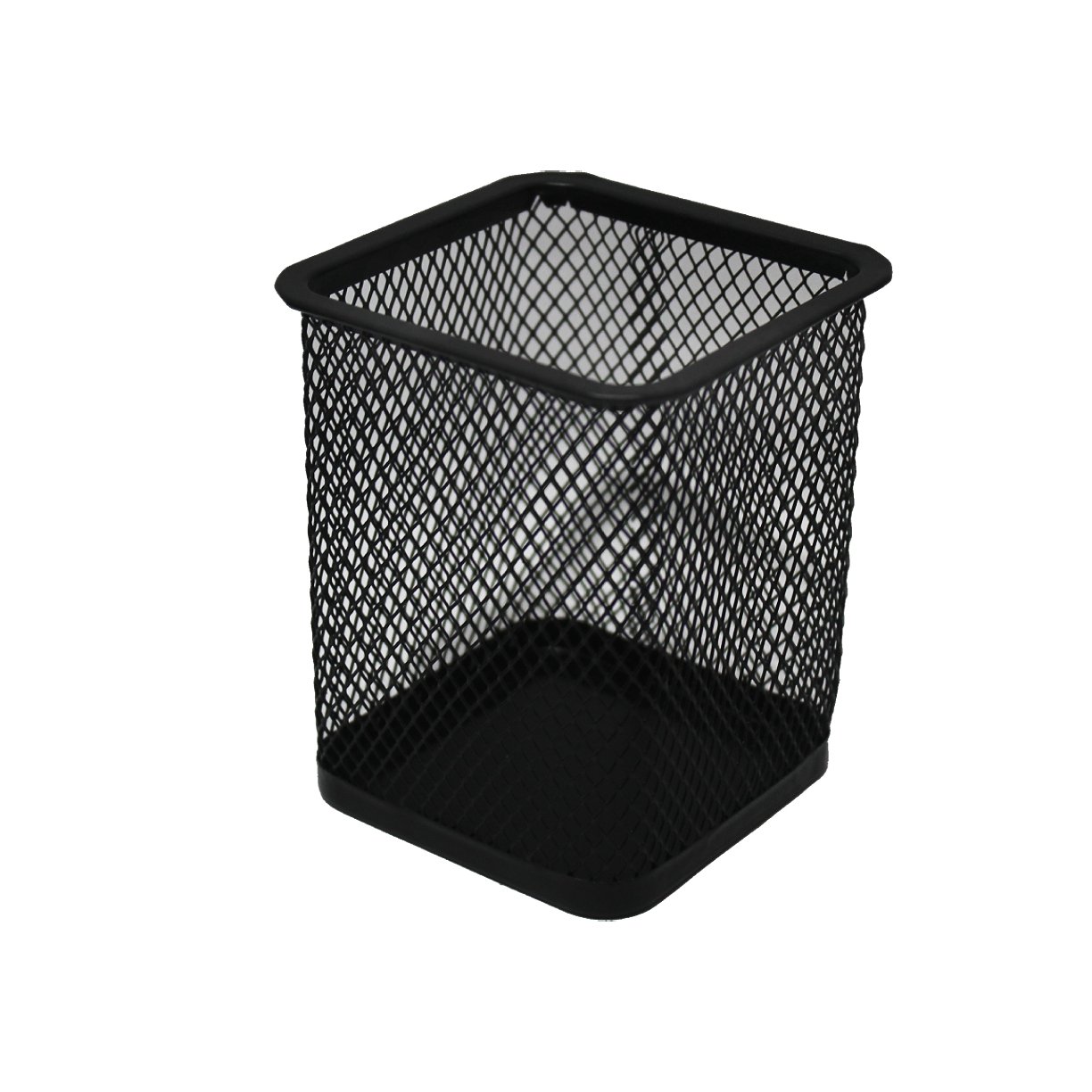 porta caneta onyx quadrado de metal preto