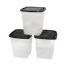 conjunto 3 potes giplas linha home 1l preto 1