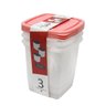 conjunto 3 potes giplas linha home 1l rosa 1