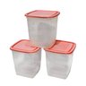conjunto 3 potes giplas linha home 1l rosa