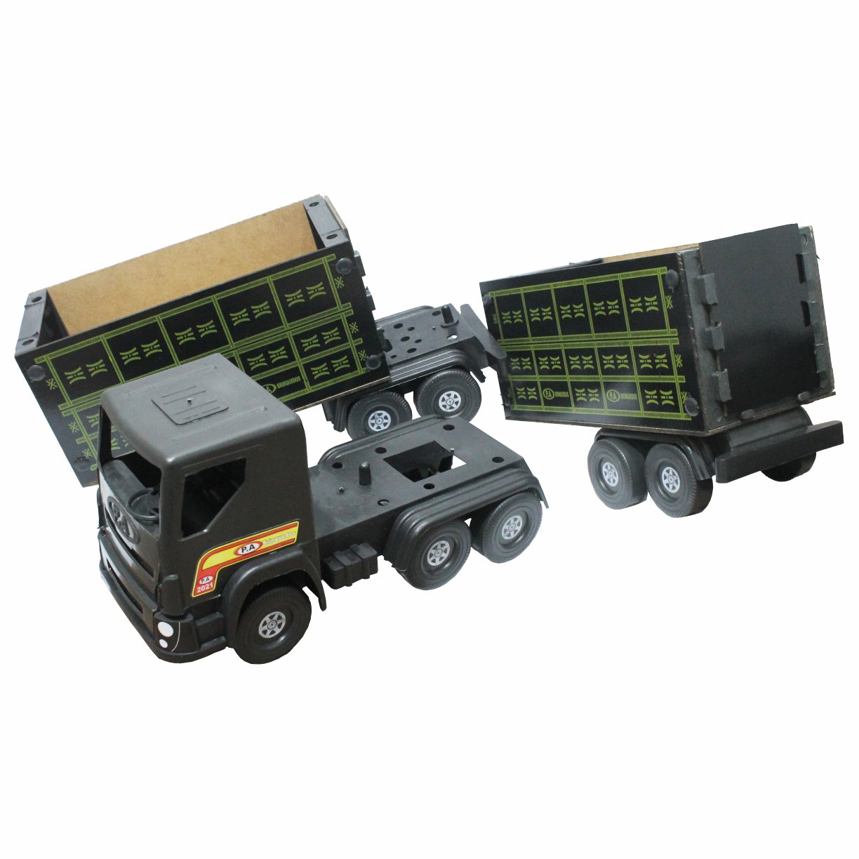 caminhao bau duplo p a brinquedos 3
