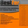 suporte fixo de tv bestfer universal 10 a 72 ate 85kg 3