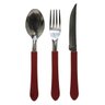 kit talheres tramontina 6 pecas colher garfo e faca vermelho 2 2