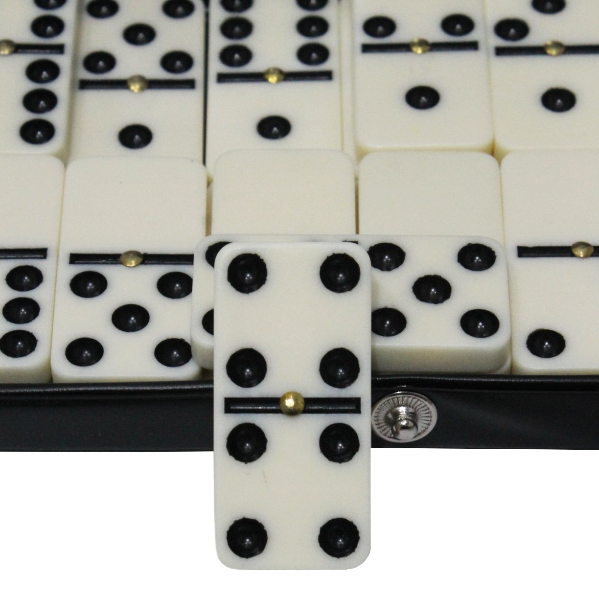 jogo domino de osso com estojo 28 pecas 2