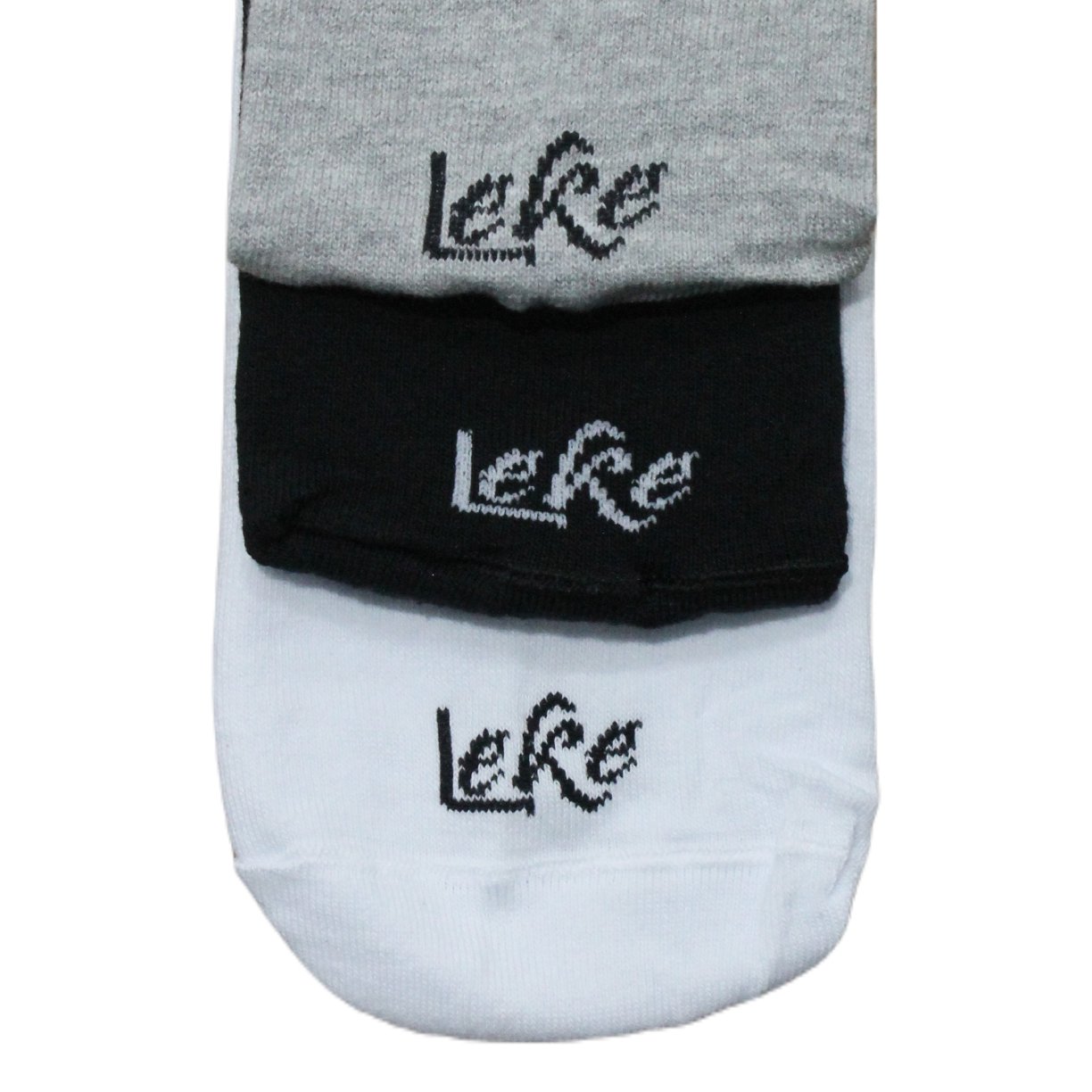 kit 3 pares de meia soquete invisivel adulto 38 a 43 leke 2