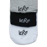 kit 3 pares de meia soquete invisivel adulto 38 a 43 leke 2