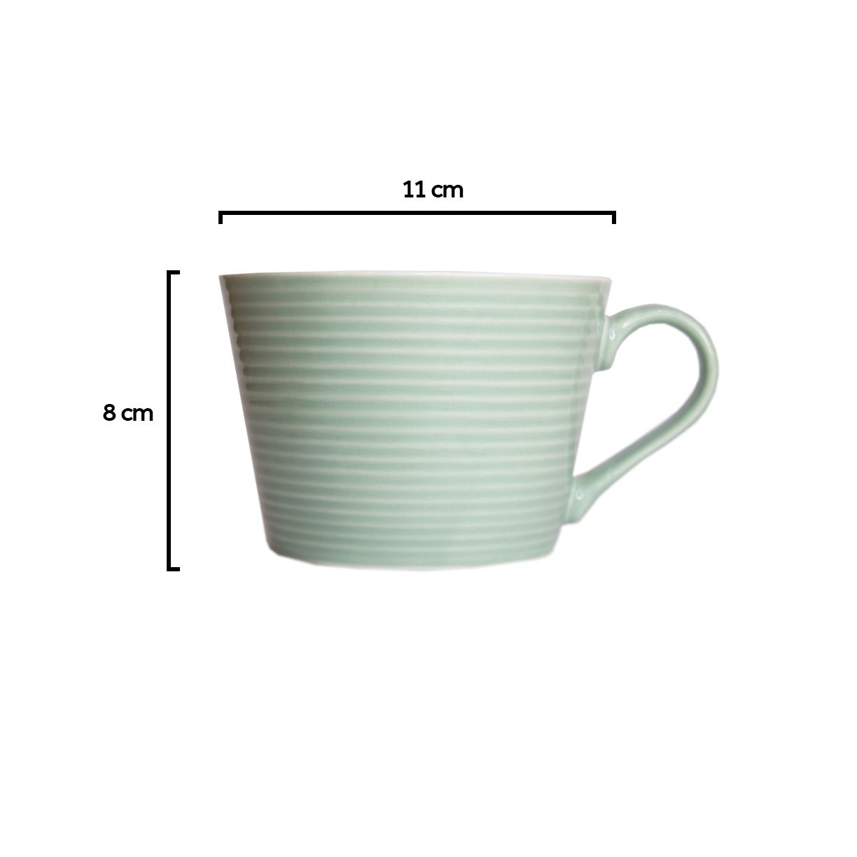 caneca de porcelana mz 410ml verde 3