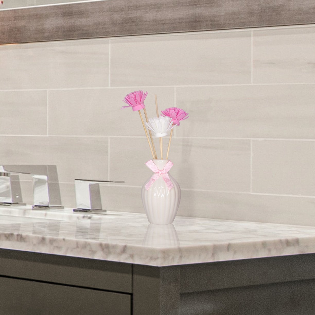 frasco para difusor famys vaso com flores ceramica 3