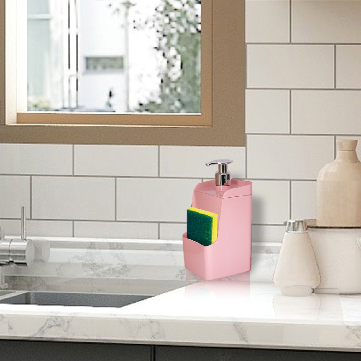 porta detergente de pia uz slim rosa 2