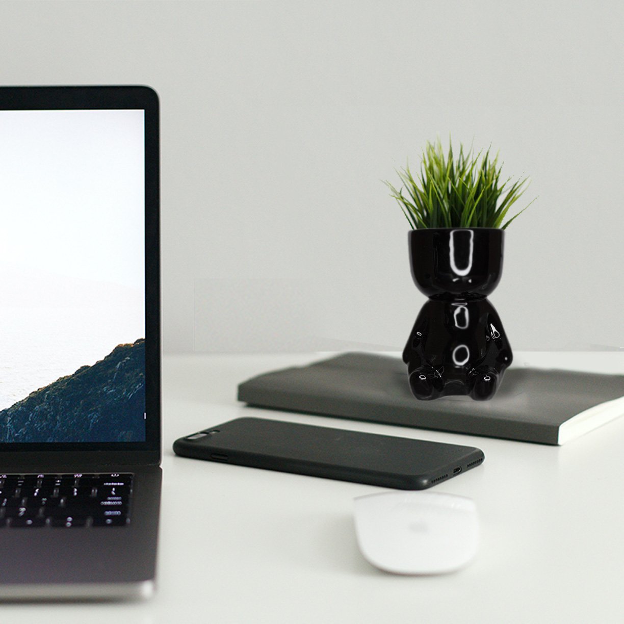 vaso decorativo porcelana onyx bob 23 5