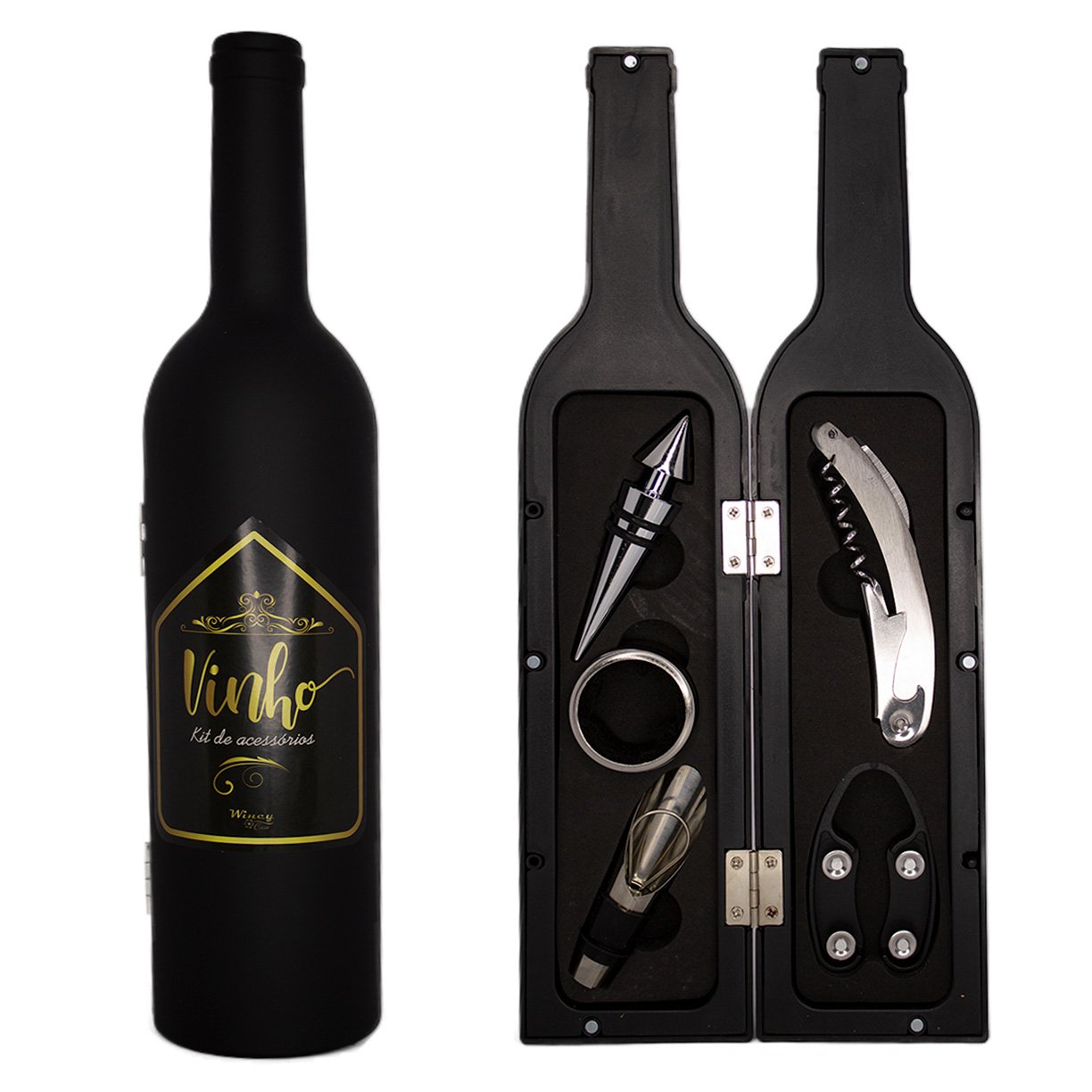 kit de acessorios p vinho wincy 5 itens 3