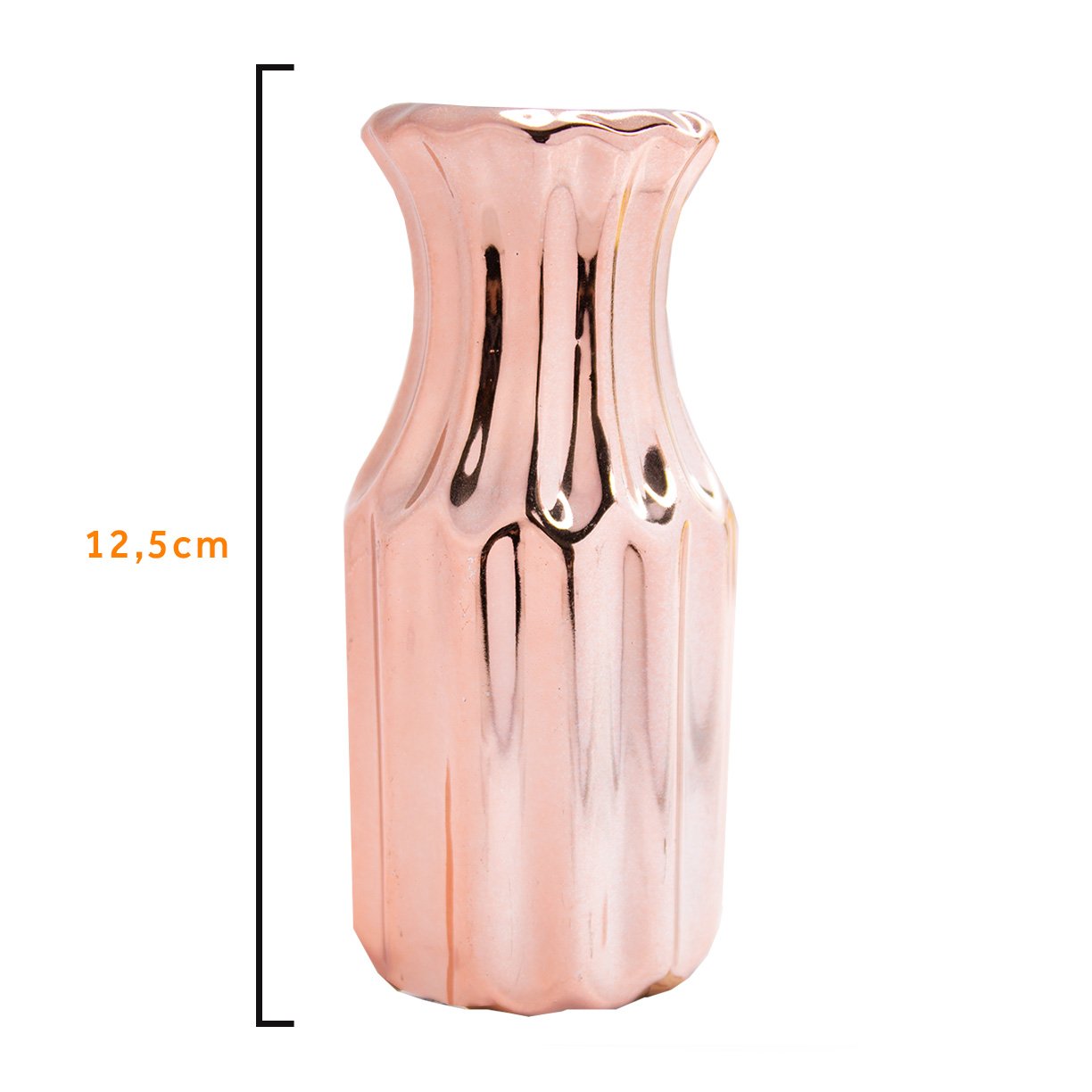 mini vaso ceramica decorativo ionic metalizado 3