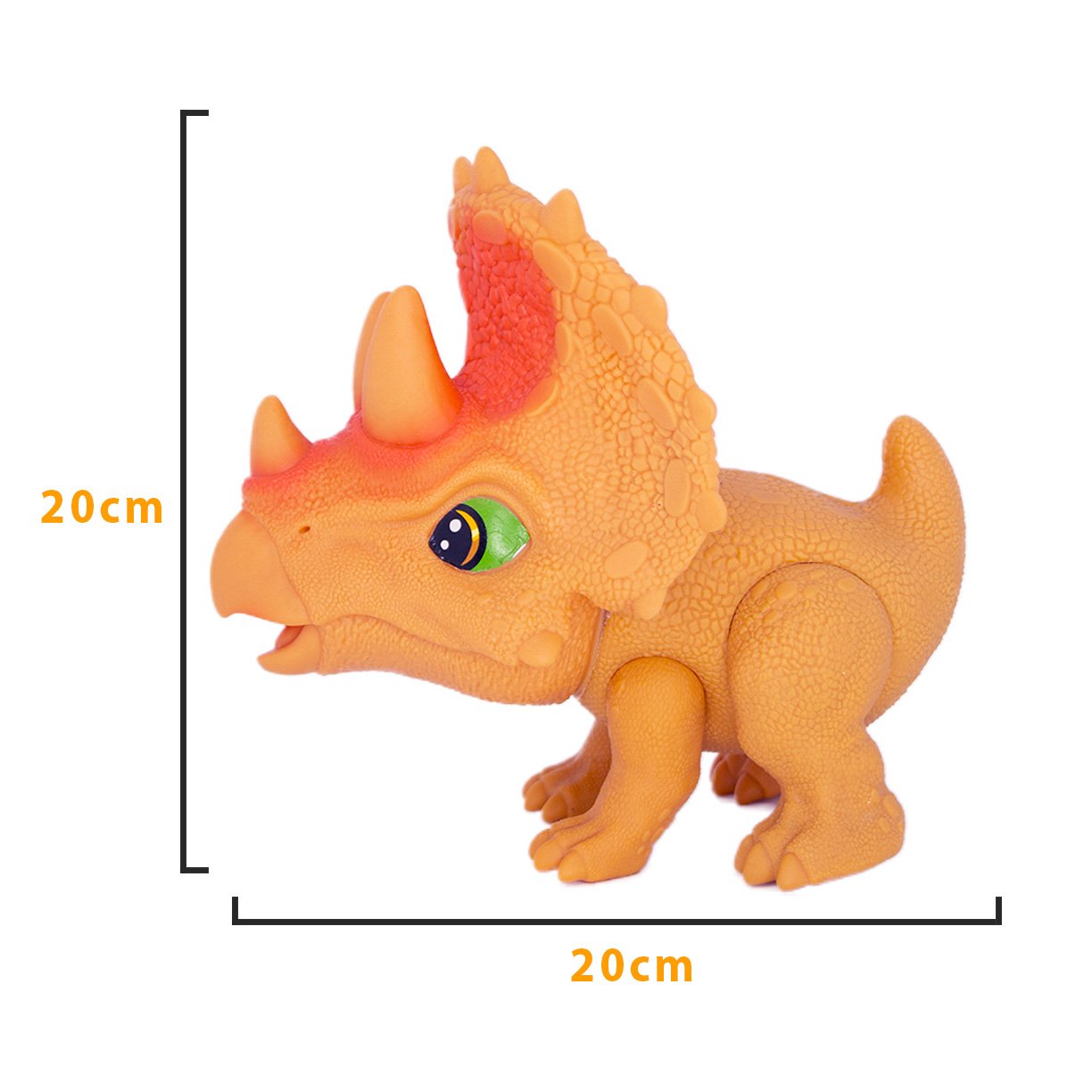 dinossauro triceratops little dino bambola de vinil 3