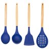 kit utensilios de cozinha de silicone dark blue dolcehome 4