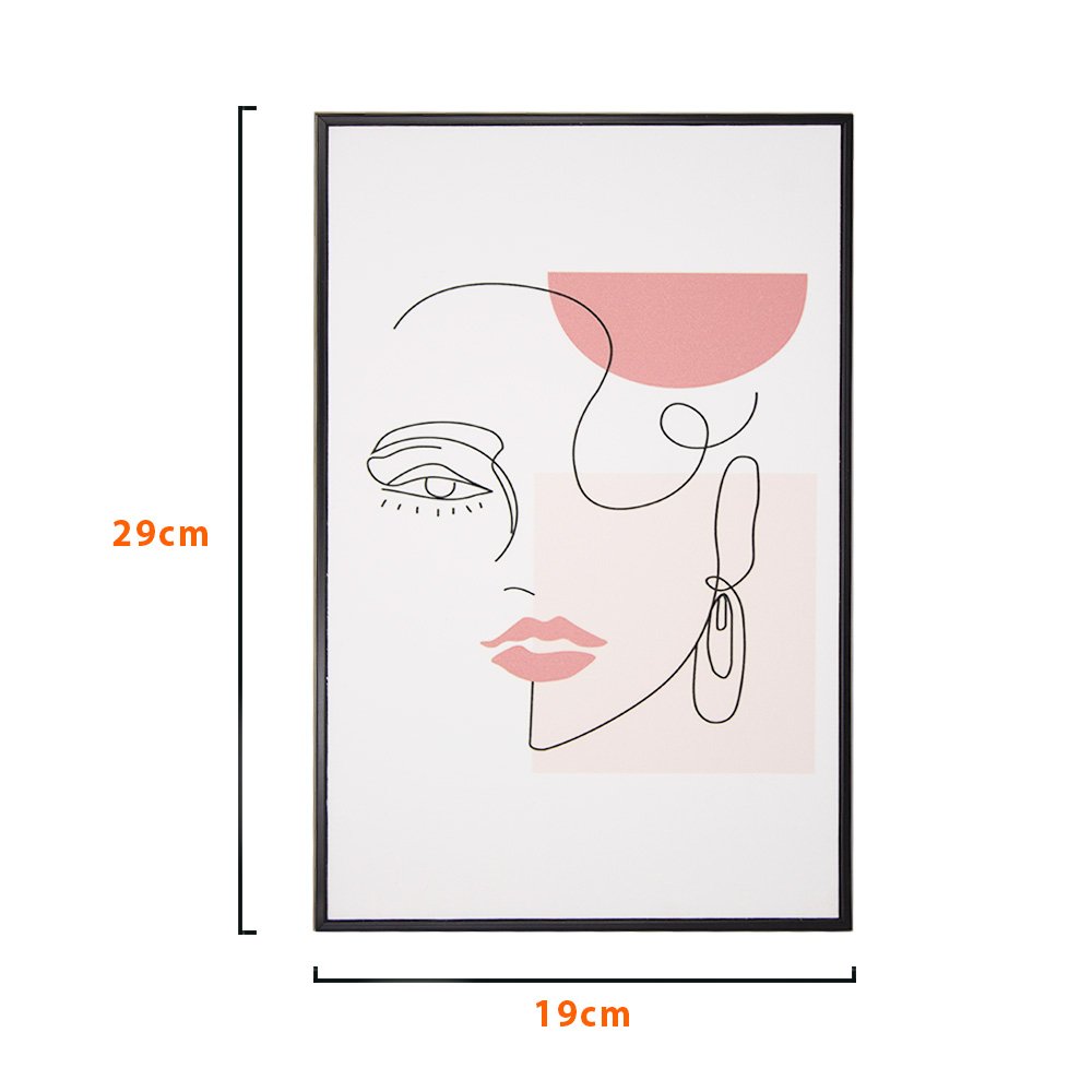 kit quadro gliterizado fwb 2un borda preta 2