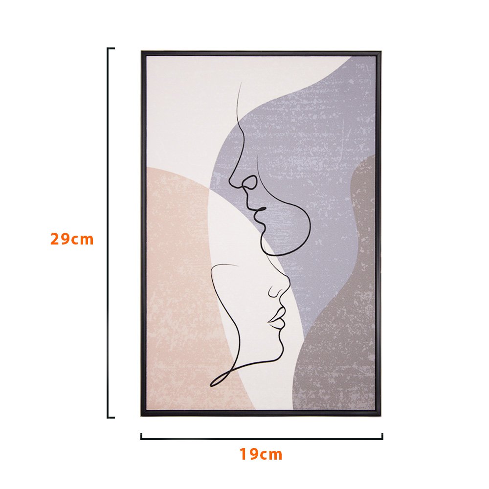 kit quadro gliterizado fwb 2un borda preta 3