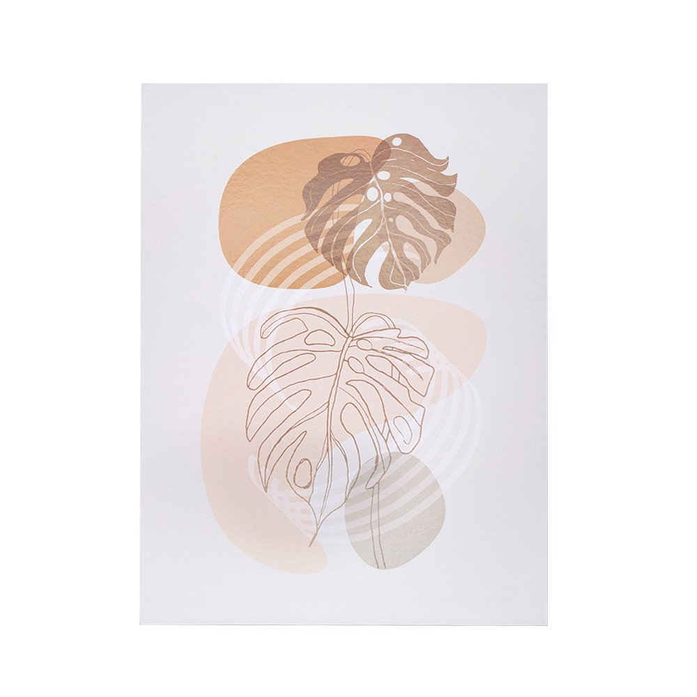 trio quadros decorativos folhagem fwb 3un 1