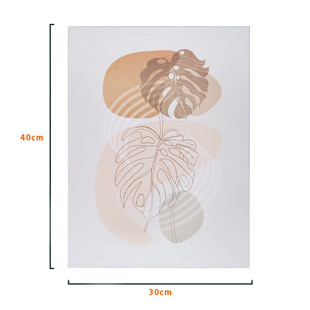 trio quadros decorativos folhagem fwb 3un 6