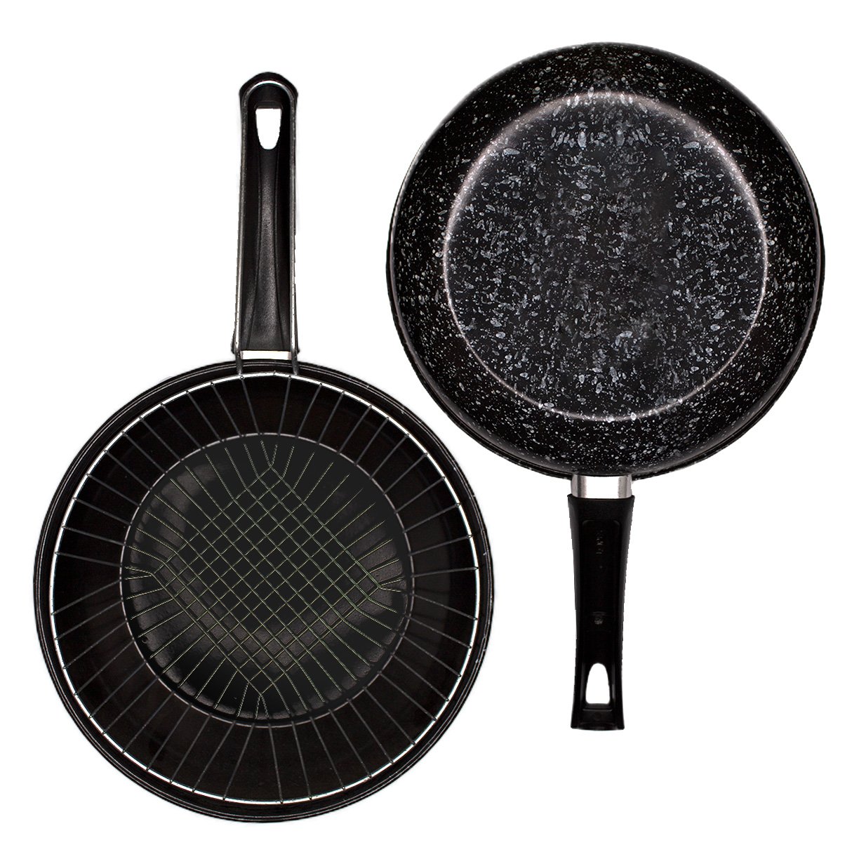 frigideira esmaltada com cesto 2