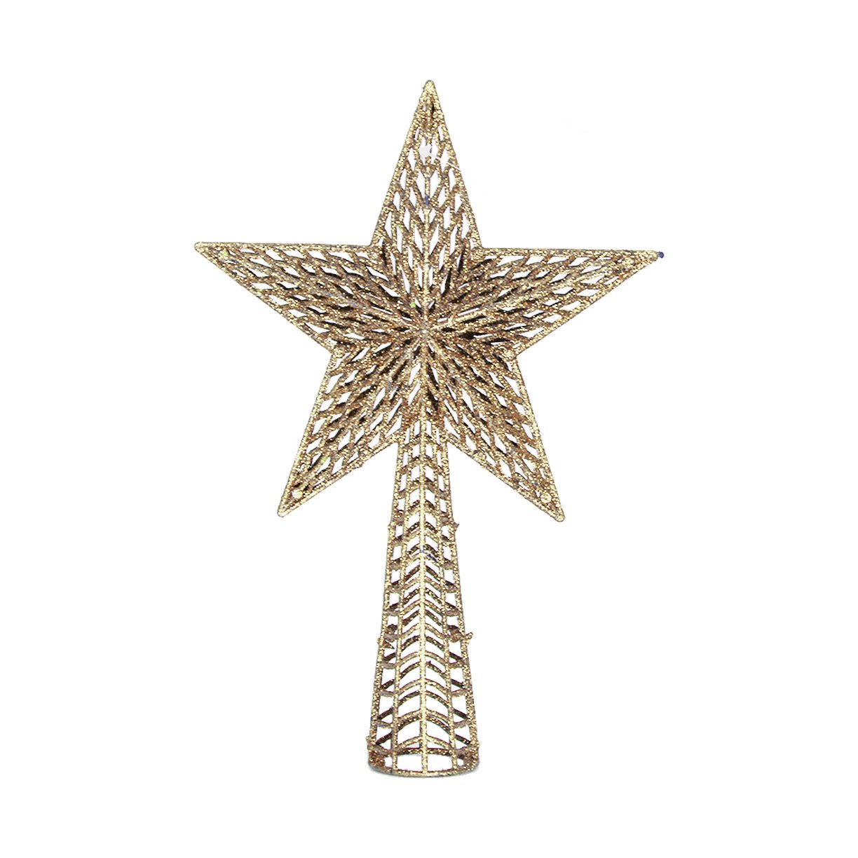 estrela p arvore de natal gliterizada 7
