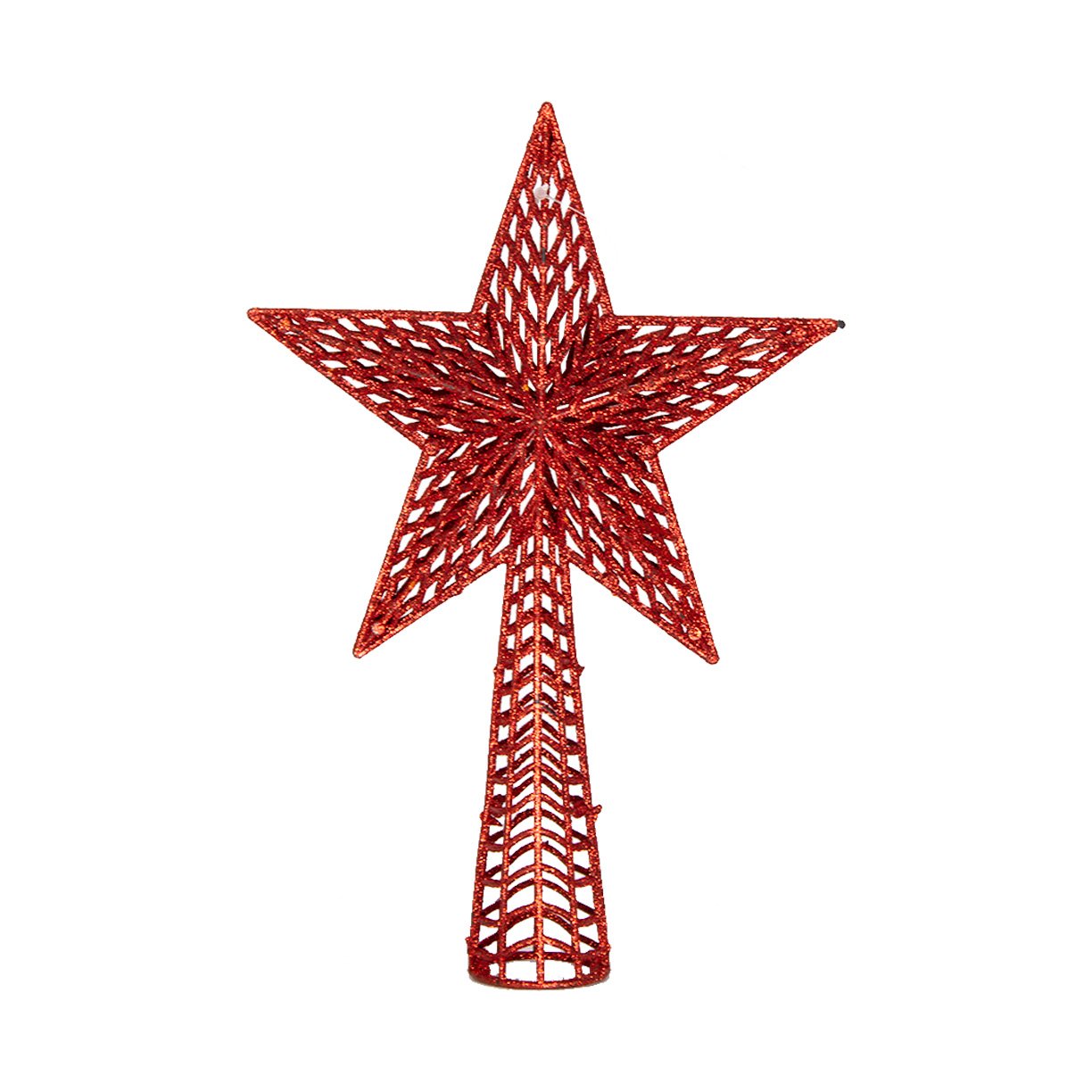 estrela p arvore de natal gliterizada 8
