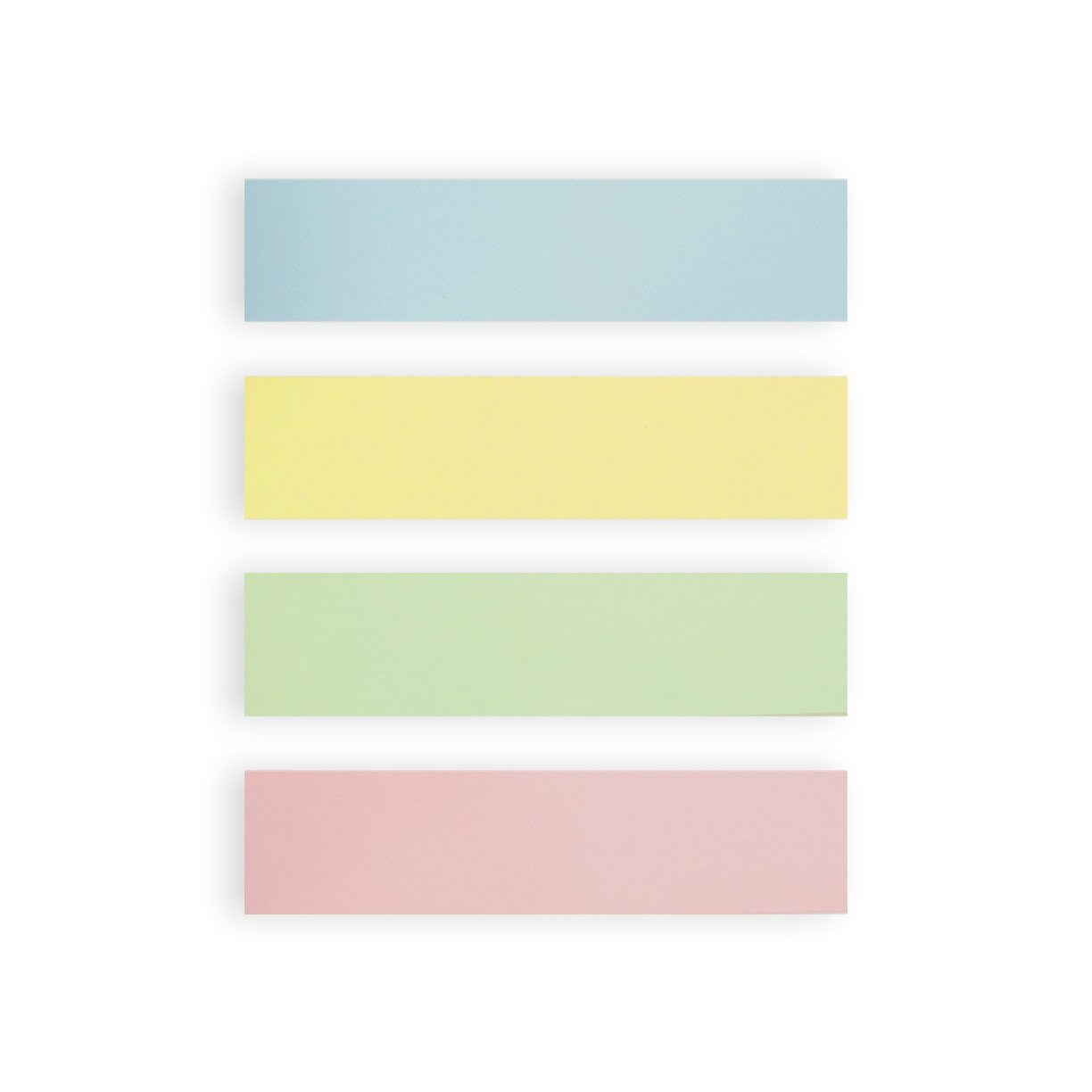 bloco de notas adesivas 4 cores 100 folhas 76mm x 18mm 2