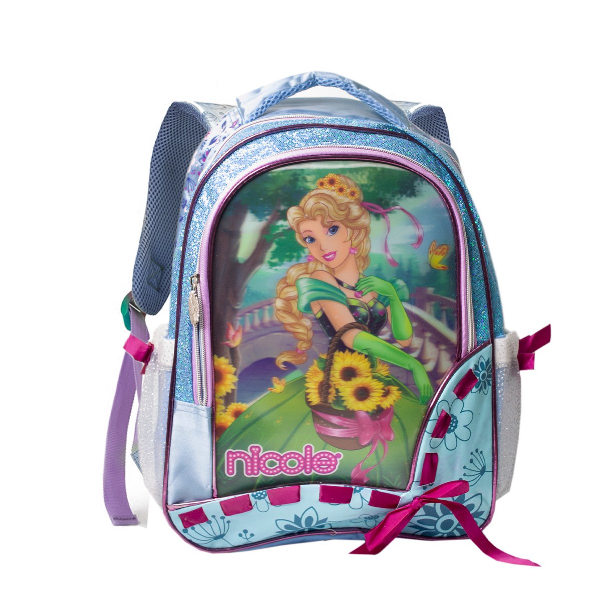 mochila infantil glitter princesa 1